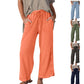💜 LAST DAY PROMOTION - 50%OFF 💜 Women’s Comfortable Wide-Leg Elastic Waist Pants