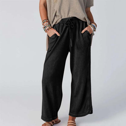 💜 LAST DAY PROMOTION - 50%OFF 💜 Women’s Comfortable Wide-Leg Elastic Waist Pants