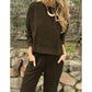 💜 LAST DAY PROMOTION - 50%OFF 💜 Vintage Washed Pullover Cropped Hoodie & Pants Set