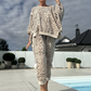 💜 LAST DAY PROMOTION - 50%OFF 💜 Women's Leopard Print Top & Pants 2-Piece Set