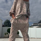 💜 LAST DAY PROMOTION - 50%OFF 💜 Women's Leopard Print Top & Pants 2-Piece Set