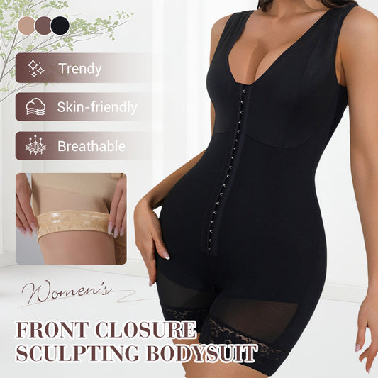 💜 LAST DAY PROMOTION - 50%OFF 💜 Women's Front Closure Sculpting Bodysuit