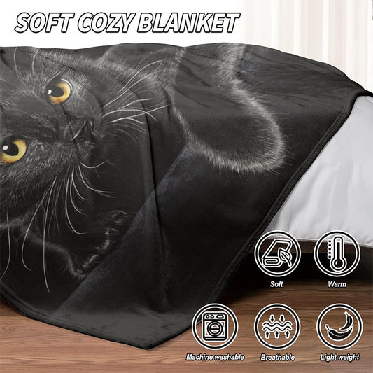 🛏️Black Cat All-Season Cozy Blanket