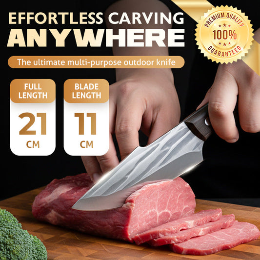 🔪Meat Cleaver Knife with Sheath - Durable Blade & Secure Storage, Perfect for Kitchen and Outdoor Use
