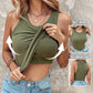 💜 LAST DAY PROMOTION - 50%OFF 💜 Ribbed Stretchy Tank Top with Shelf Bra